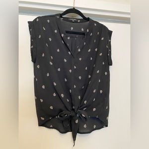Tie-front Blouse